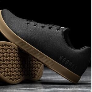 NOBULL Men’s Black Gum Canvas Trainer Shoes/Sneakers Size 13.5 US